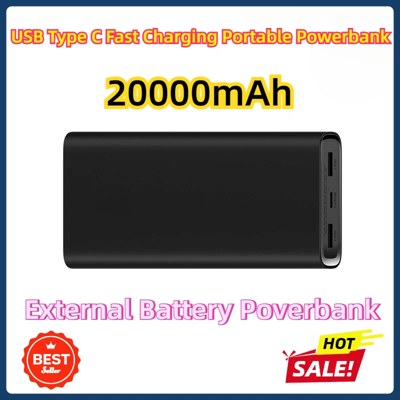 

USB Type C Fast Charging Portable Powerbank 20000 External Battery Poverbank 20000mAh 50W