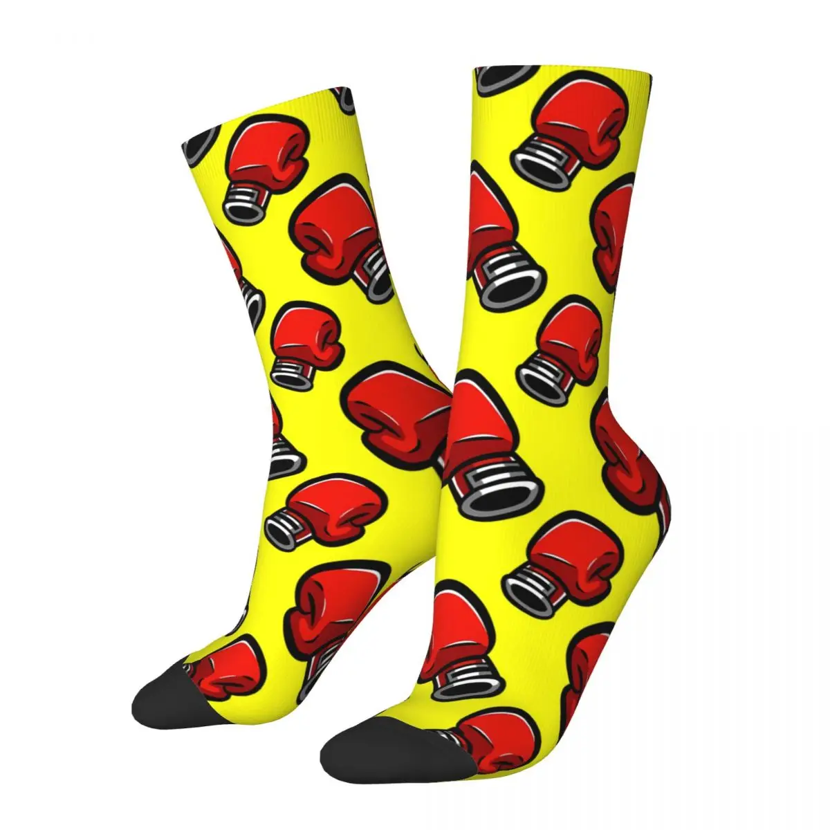 

Boxing Gloves Socks Male Mens Women Summer Stockings Printed