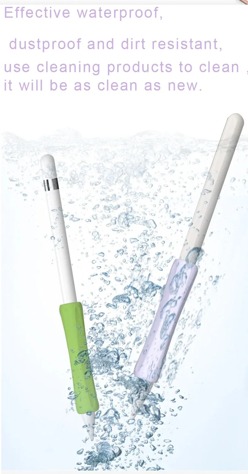Stylus Cover Silicone For Apple Pencil Pro 1 2 ​3 Touch Screen Pen Grip Case Shockproof Anti-Scratch Protective Sleeve Pencil