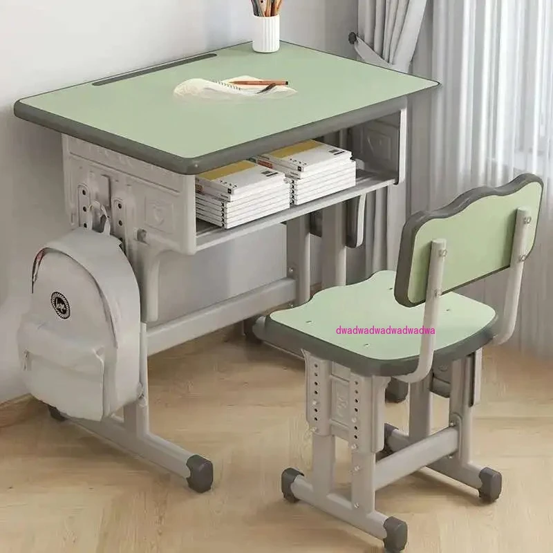 School Tables Kids Table Student Desk Furniture Children Study Children's Child Chair Set Supplies Elementary Room Childrens
