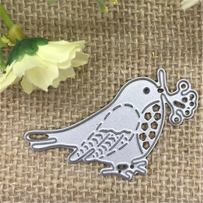 1 Pcs Birds Metal Cutting Dies Stencil DIY Scrapbooking Photo Album Decor Embossing Cards Crafts