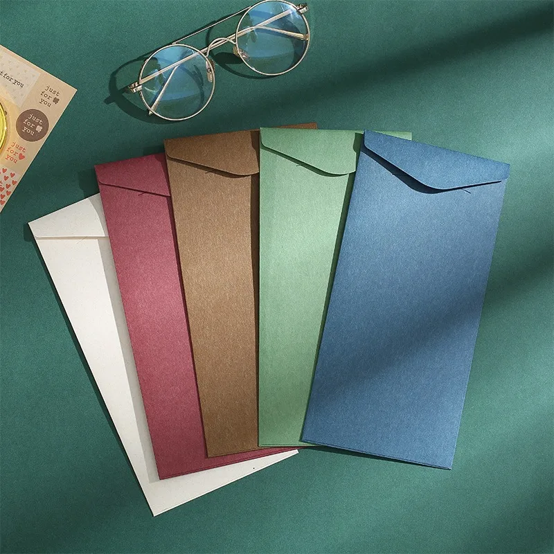 

50Pcs Retro Gift Envelope 200gsm Paper Envelopes Love Letter Packaging Supplies Chinese Style Small Envelopes for Money 22x11cm