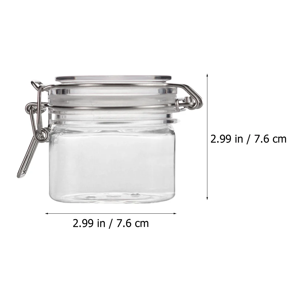 

2pcs Sealed Storage Container Transparent Food Grade Jars For Honey Jam Bottles Kitchen Supplies Sealed Canisters