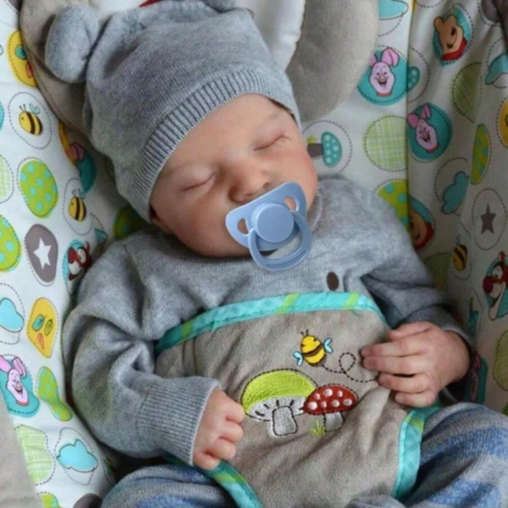 

1 шт. 16-дюймовая кукла Levi Bebe Boy Reborn - ручная роспись волос, спальная кукла для новорожденных, игрушка для коллекционеров и детей