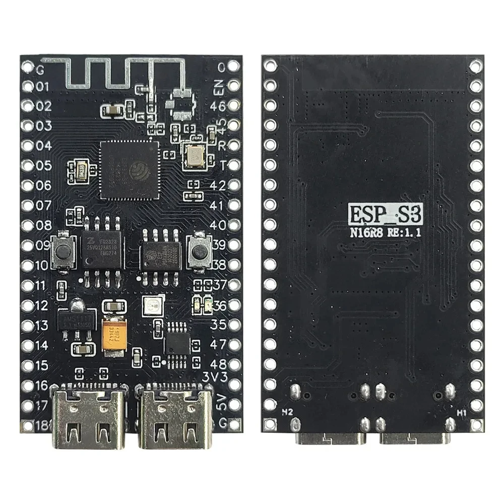 Imagem -02 - Placa de Desenvolvimento Esp32-s3 N16r8 bt Módulo Wifi 2.4g para Arduino Psram 8mb Flash 16mb Ws2812 Led Ch340 Tipo-c Esp32 s3 Novo