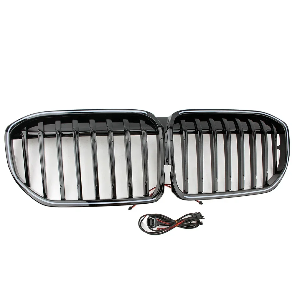 LED Front Radiator Kidney Bumper OEM Hood Grilles Replacement For BMW 7 Series G11 G12 2019-2022