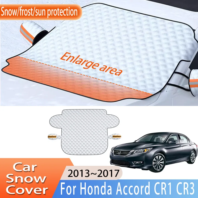 Accesorios de coche para Honda Accord CR1 CR3 2013 ~ 2017 2014 cubierta de nieve para parabrisas delantero Protector solar escarchado piezas de automóvil impermeables