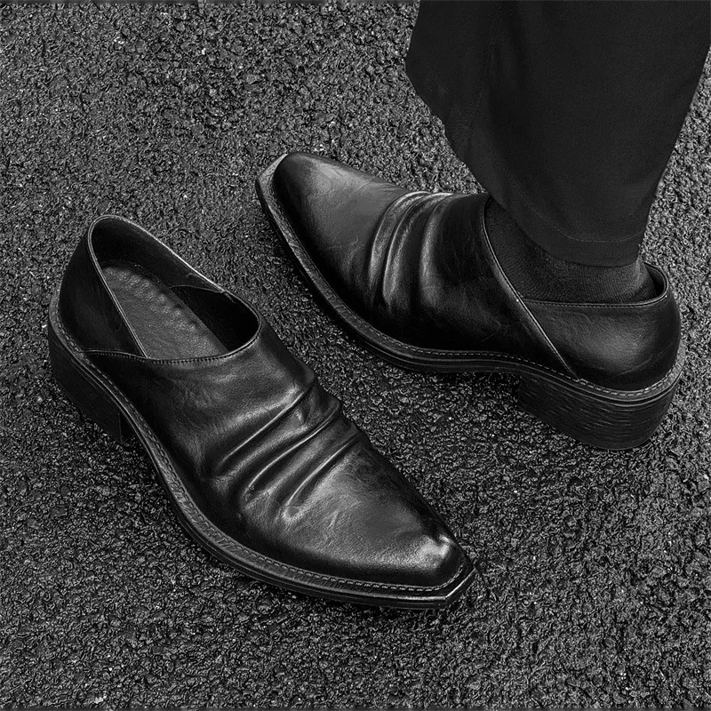 

High Quality Leather Shoes for Mans Designer Formal Shoes Comfort Casual Shoe Fad Business Men's Leather Shoes Zapatillas Hombre