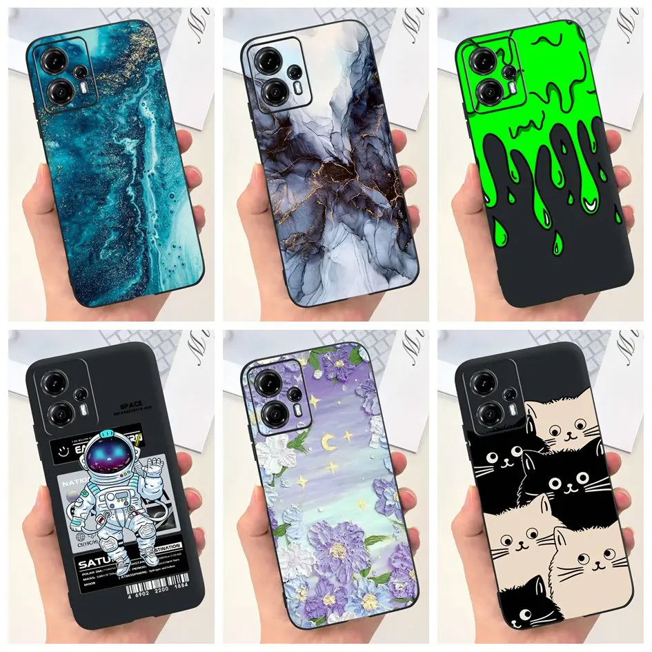 For Motorola Moto G13 Case Moto G23 Phone Cover New Fashion Flower Marble Soft Silicone Fundas For Moto G13 G 13 G 23 2023 Coque