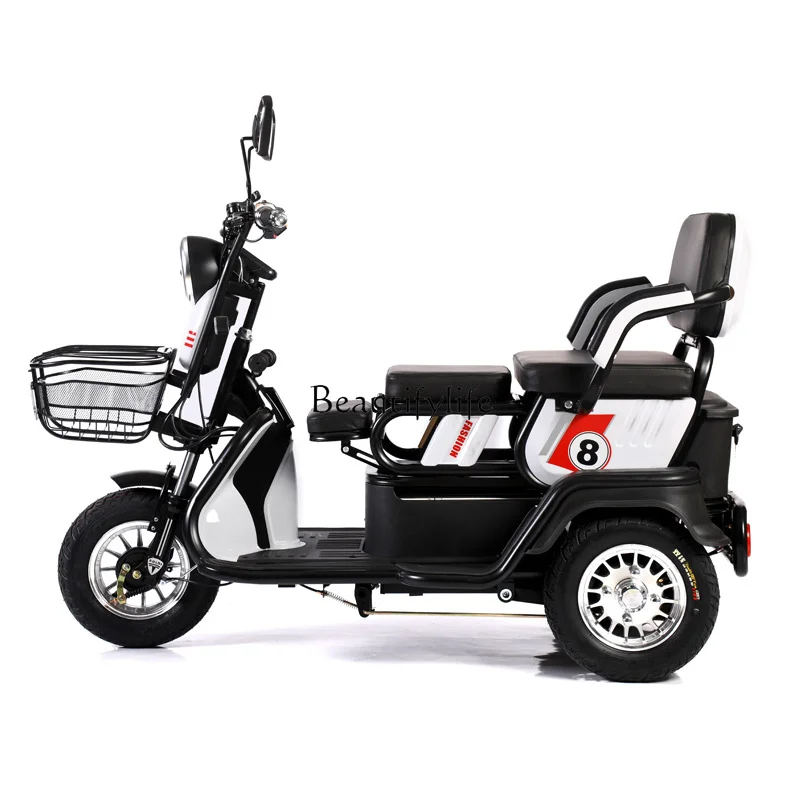 Small Electric Adult Home Use Male and Female Shuttle Children Elderly Disabled Battery Tricycle