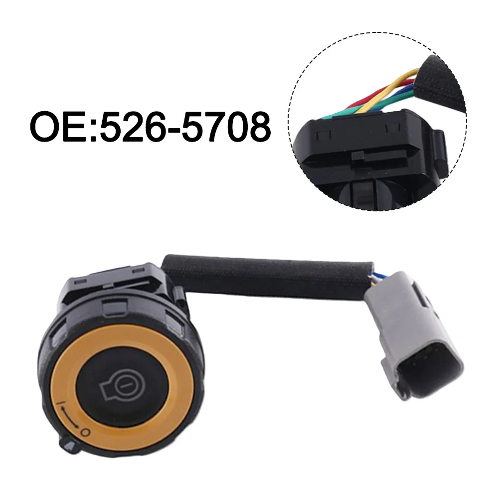 

Excavator Push Button Start Switch for CAT For 320GC For 323GC 336GC 345GC Model OEM 526 5708 Compatible Replacement Part Black