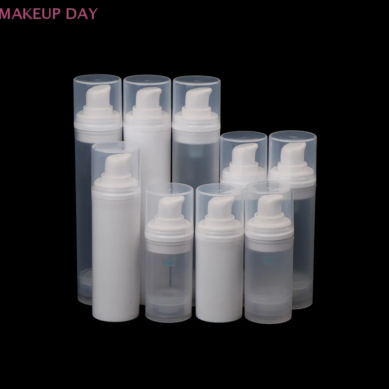 15/30/50ml Empty Airless Pump Bottles Mini Lotion Vacuum Cosmetic Containers Women Make Up Travel Emulsion Bottle