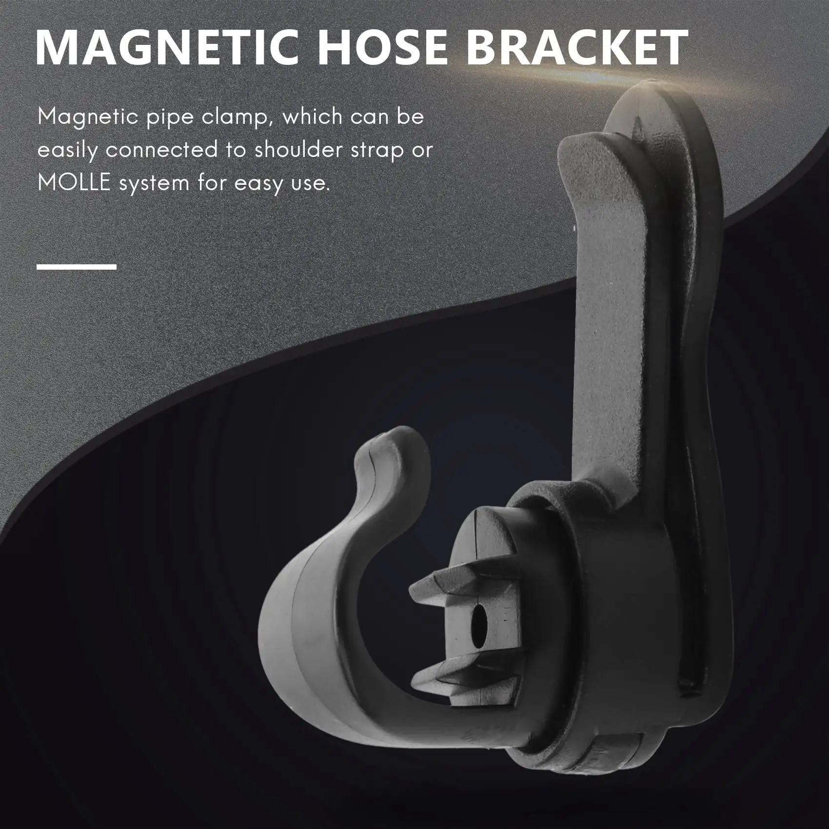 탈착식 수화 팩 클램프 마그네틱 호스 홀더 마그네틱 튜브 클립 물 방광 호스 클립 G