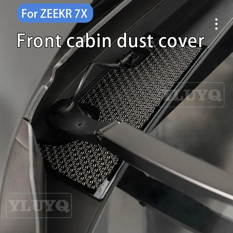 

For ZEEKR 7X Front Compartment Dust Cover Metal Anti-Clog Cap Air Inlet and Outlet Dust Net Car Interior Accessories