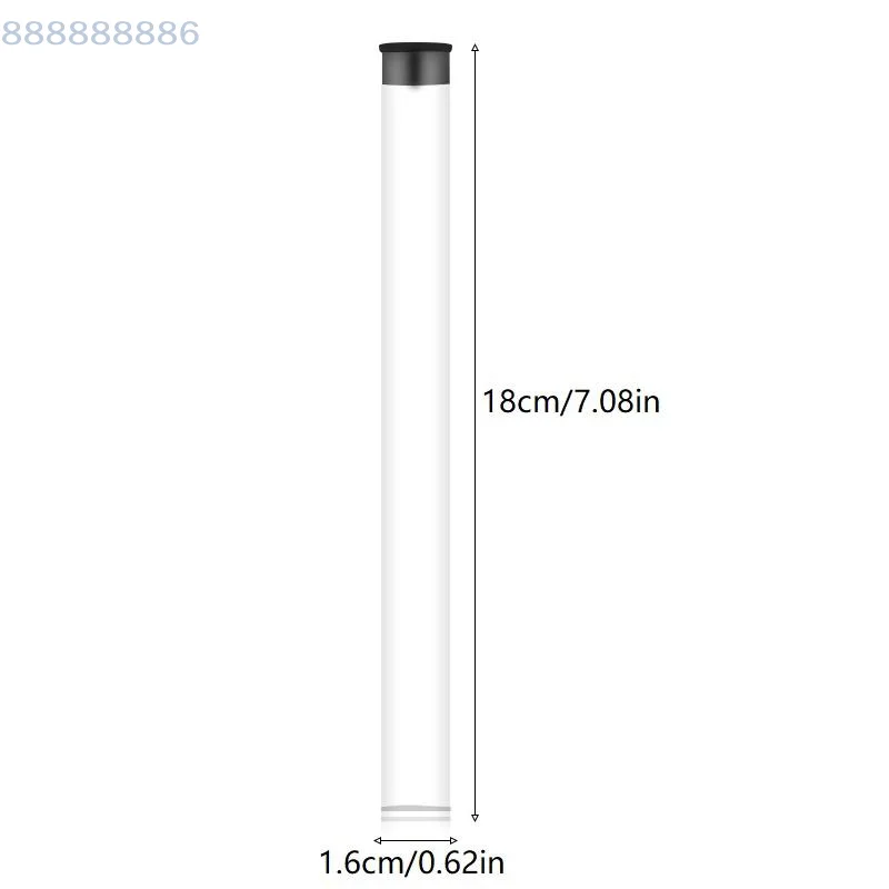 حامل قلم دوار أنبوب تخزين أسطواني شفاف من مادة PVC خفيف الوزن لفرشاة المكياج صندوق تغليف الهدايا لمستلزمات المدارس المكتبية