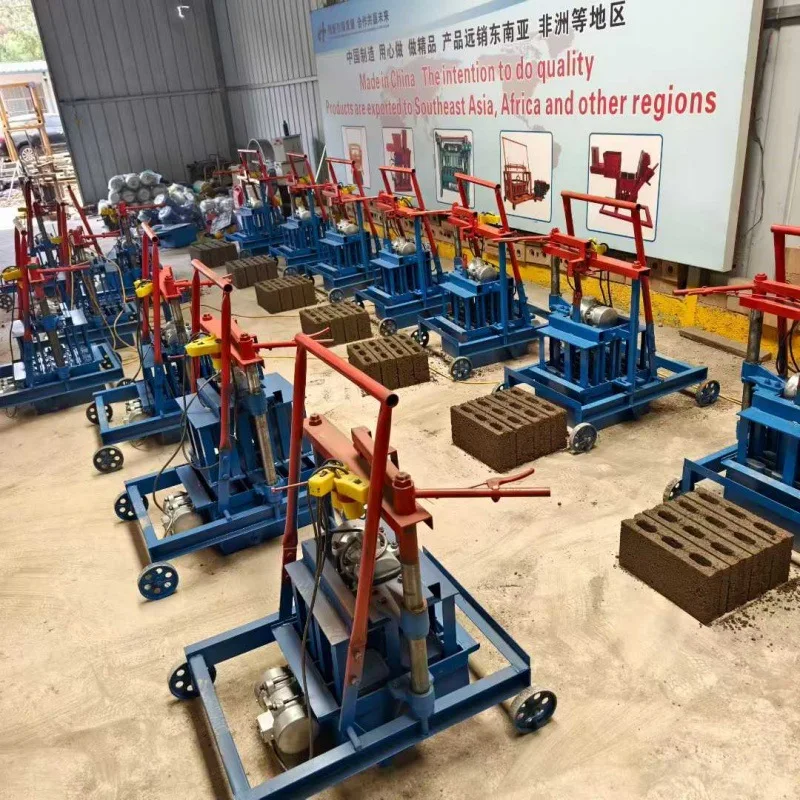 

(Sea shipping customization) Inclined Push Type 2-45 Brick Making Machine, Export Standard Semi-Automatic Hollow Brick Machine,