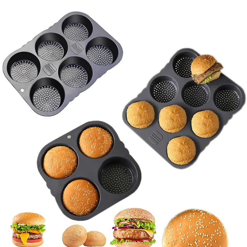 

4/6/8 сетка круглая форма для выпечки гамбургеров силиконовая круглая устойчивая к высоким температурам бытовая форма для выпечки хлеба кухонные формы для выпечки