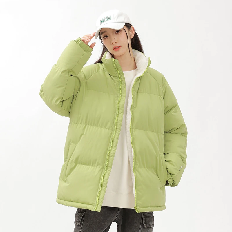 

Thick Jacket for Women Cotton-Padded Jacket Loose Overcoat Korean Bread Clothing Warm Parker Coat 2023 Winter