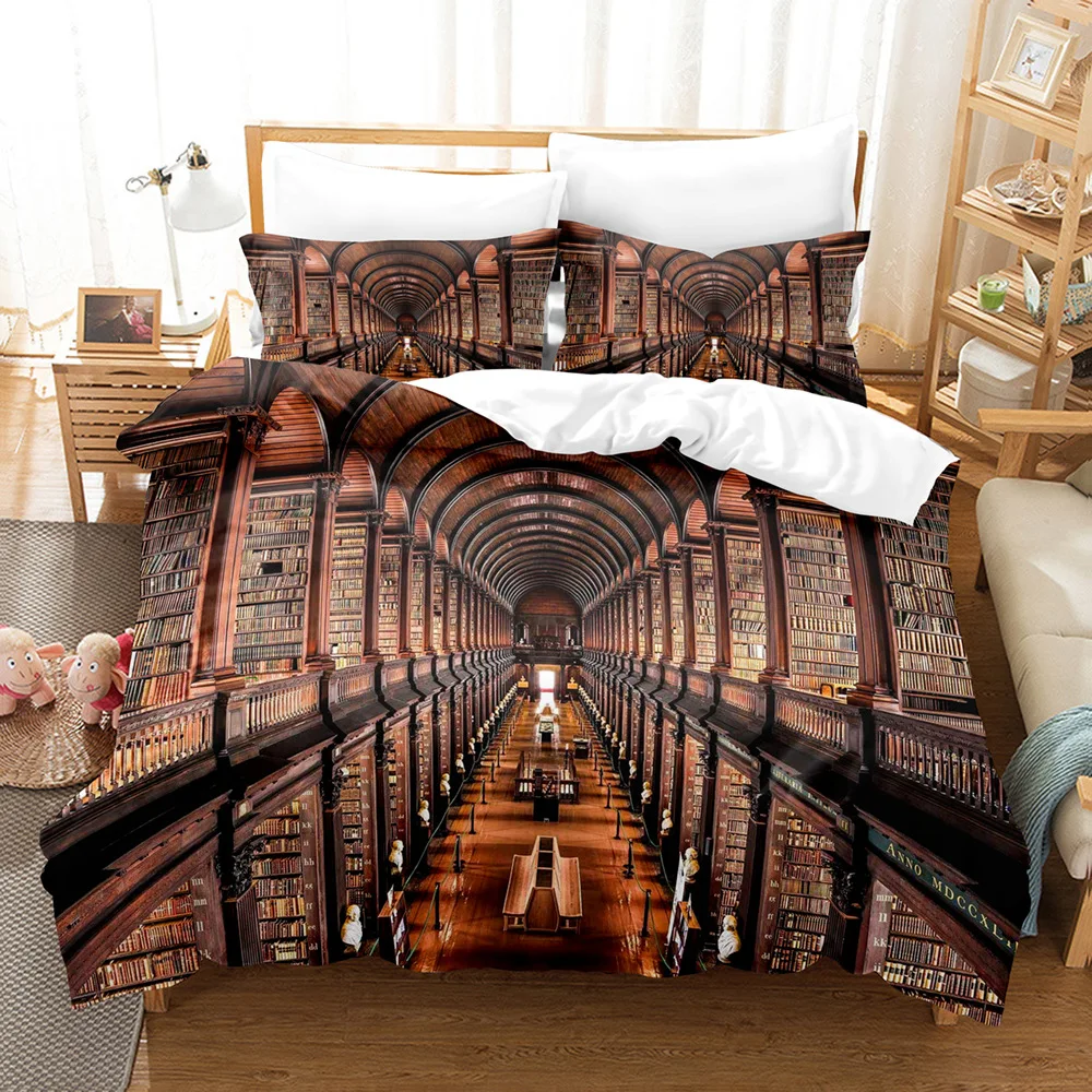 Eiffel Tower Duvet Cover Set King Queen Size Europe City Building Theme Flower Polyester Quilt Cover For Teens Kids Bedding Set