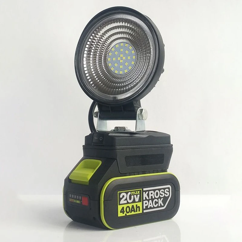 

Рабочий фонарь для WORX, литиевая батарея, аварийное освещение, уличный светодиодный фонарик, прожектор для астигматизма, USB портативный мощный инструмент