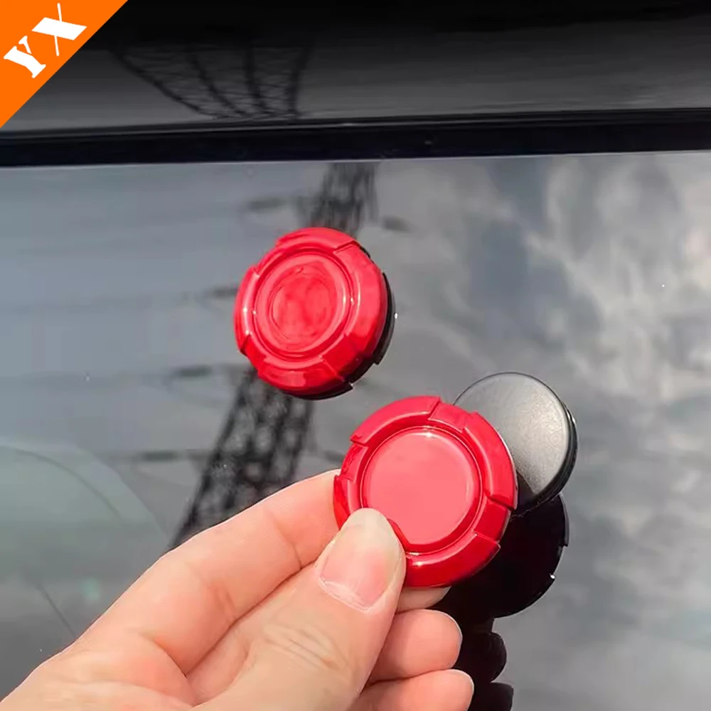 For Baic BJ40 40L 40PLUS Accessories 2024 Carbor Red Car Tailgate Glass Decoration Screw Cover Rear Window Screw Protect Cover