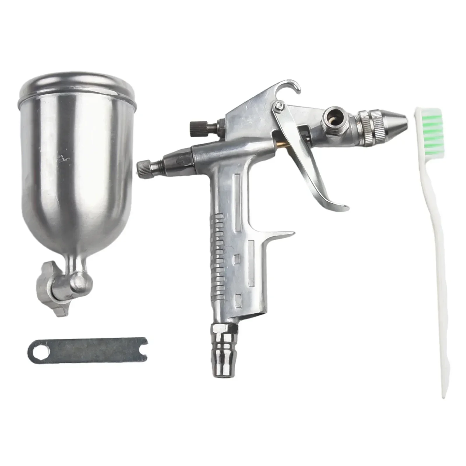 Spray Gun K-3  0.5mm Nozzle 125ml Mini Pneumatic Spray Machine For Car Painting Repair With Brush Paint Pot  Aluminum