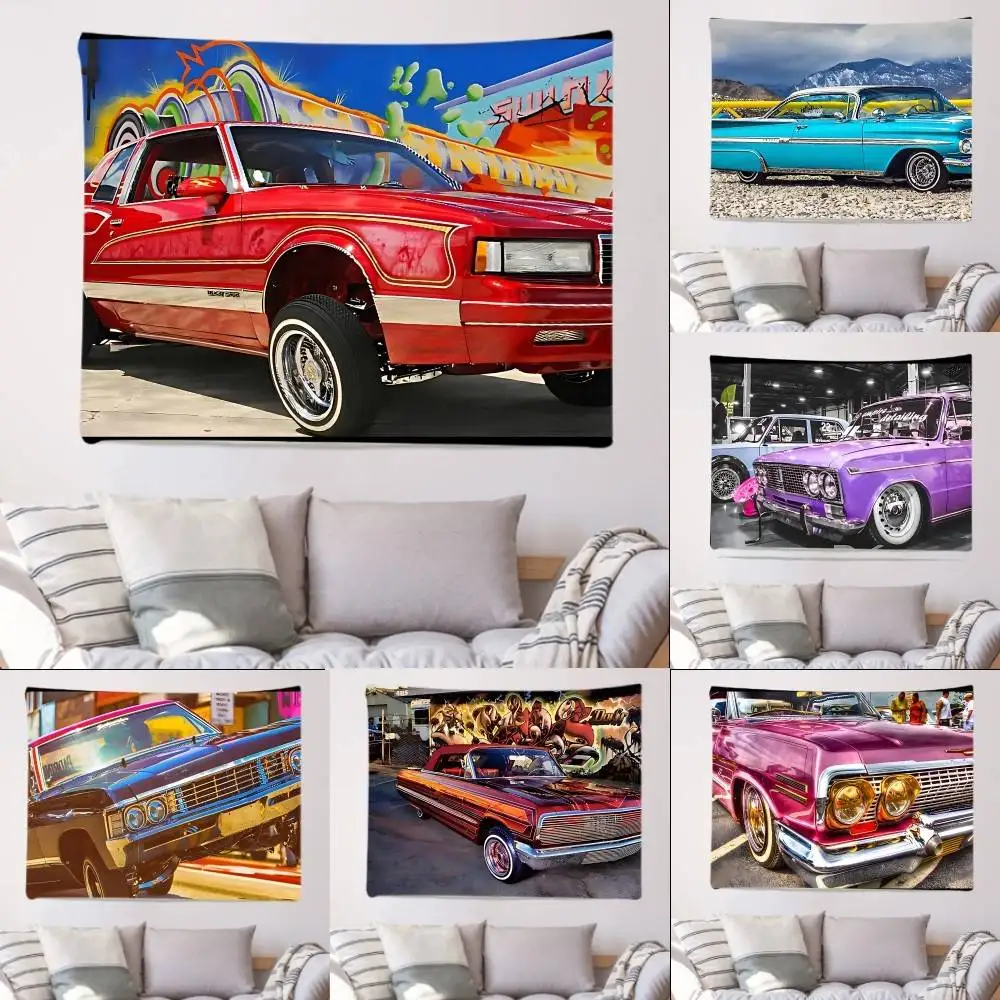 Banderas Lowrider, artículos personalizados, banderas para dormitorios, tapiz para el hogar