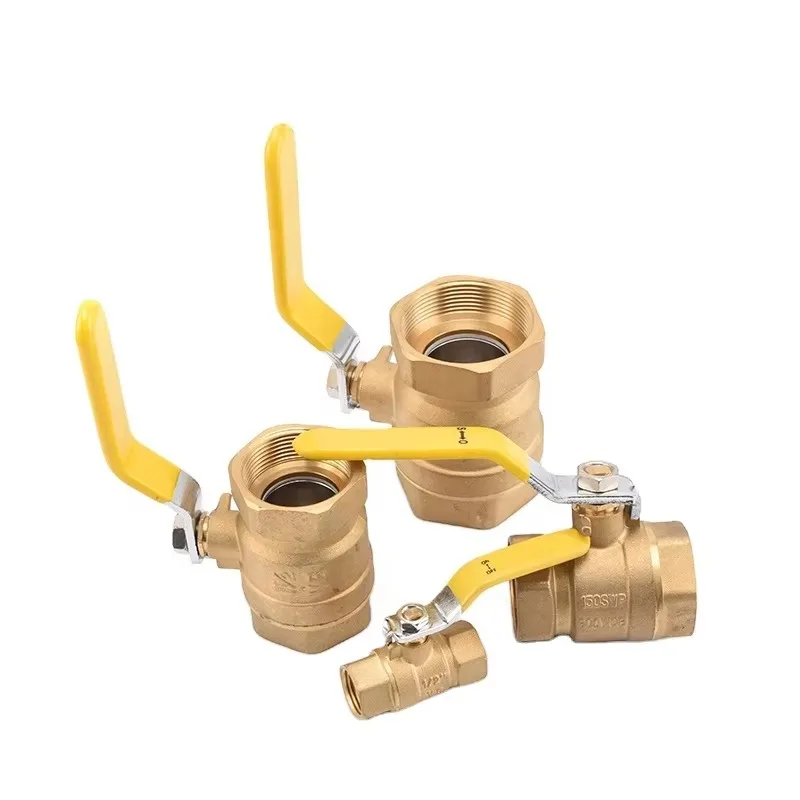 

OEM Standard Full Bore 600 WOG PN40 Water NPT BSP Long Stem Gas Brass Ball Valve with Press Nut Lever Handle
