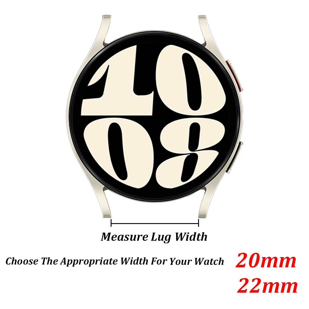 Pulsera de acero inoxidable para Samsung Galaxy Watch 4/5/6, 44mm, 40mm, 18mm, 20mm, 22mm, correa para Huawei GT4, 41mm