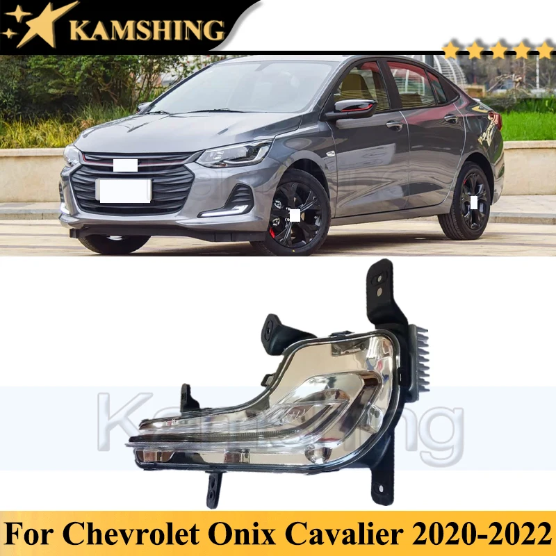 Kamshing LED النهار تشغيل ضوء لشروليه أونيكس كافالير 2020-2022 الجبهة فوجليت الضباب الجبهة موقف ضوء ضوء النهار