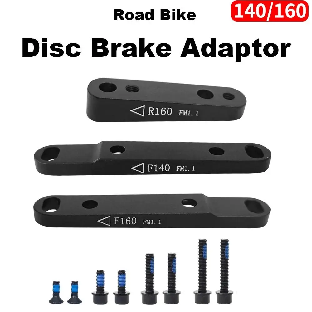 Durable Black Bike Disc Brake Adaptor Front Rear 140mm/160mm PM/IS Converter Cycling Accessories Flat Mount Exchange Bracket