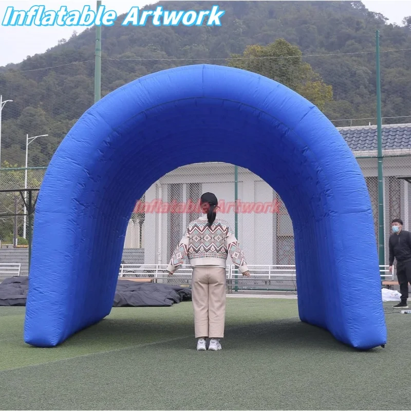 Custom Built Cheap Inflatable Football Tunnels Large Blow up Entrance for Events Toys