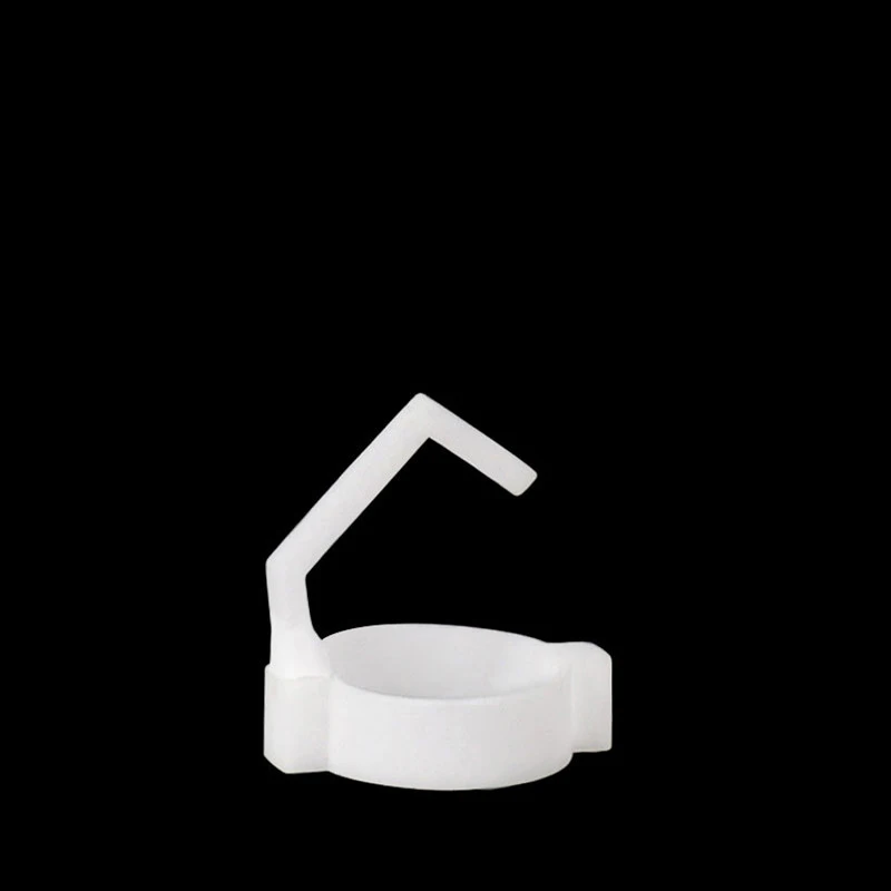 PE alumina hanging basket crucible 99% alumina semi hanging wire crucible for scientific research