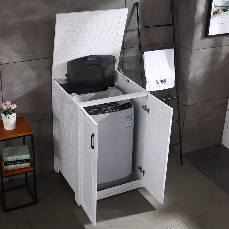 Outdoor clamshell wave wheel washing machine cabinet drum washing machine protective cover space aluminum waterproof