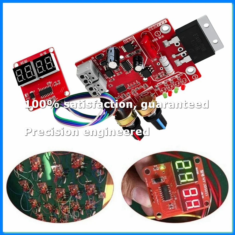 -D01 Spot Welding Machine Control Board Regulating Time and Current Digital Display DIY Control Board (100A)-A28R