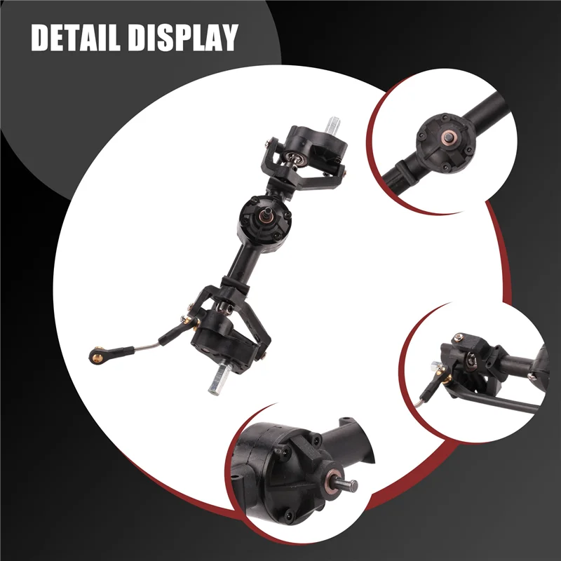 

FBIL-2Pcs Front And Rear Portal Axle For WPL C14 C24 C24-1 C34 C44 B14 B24 1/16 RC Car Upgrade Parts