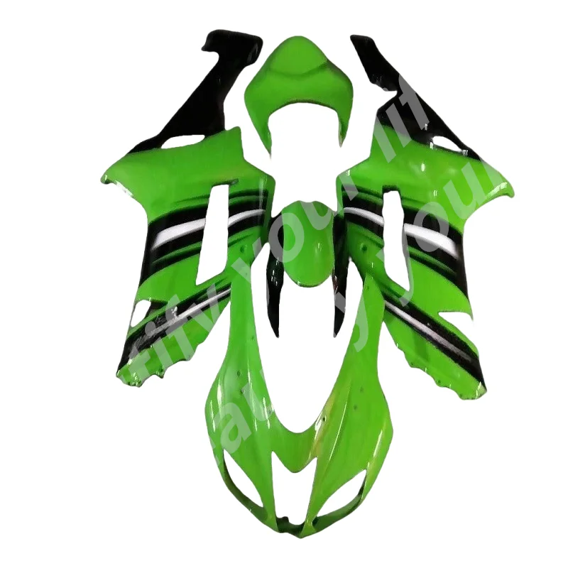 High quality plastic Fairing kit for Kawasaki ZX 6R 2007 2008 bodywork NINJA zx6r 07 08 green black ABS fairings set  2007 2008