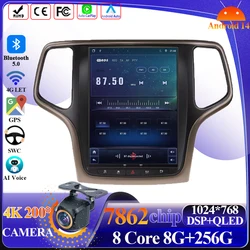 Android 15 Carplay For Jeep Grand Cherokee 2014-2017 9.7  Car Multimedia Player 5G Wifi GPS DSP Touch Screen Display