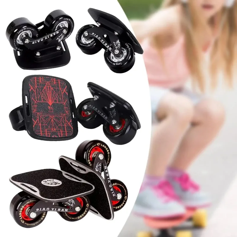Drift Board Skates Portable Roller Split Skateboard Plate for Teens Adults Versatile Outdoor Use