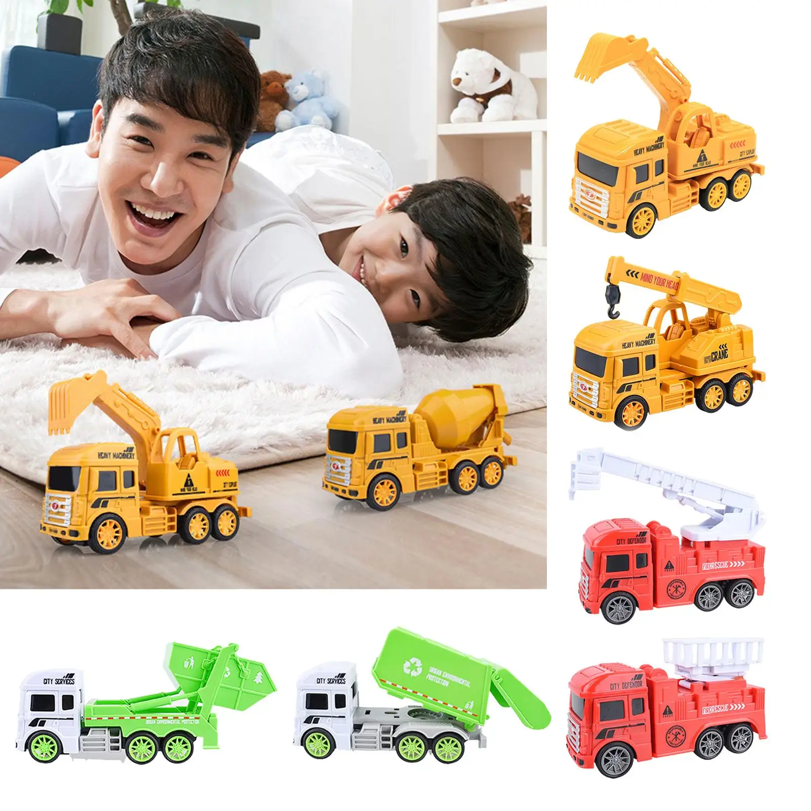 Véhicules de construction pour enfants, jouets de camion, véhicule jouet pour garçons et filles