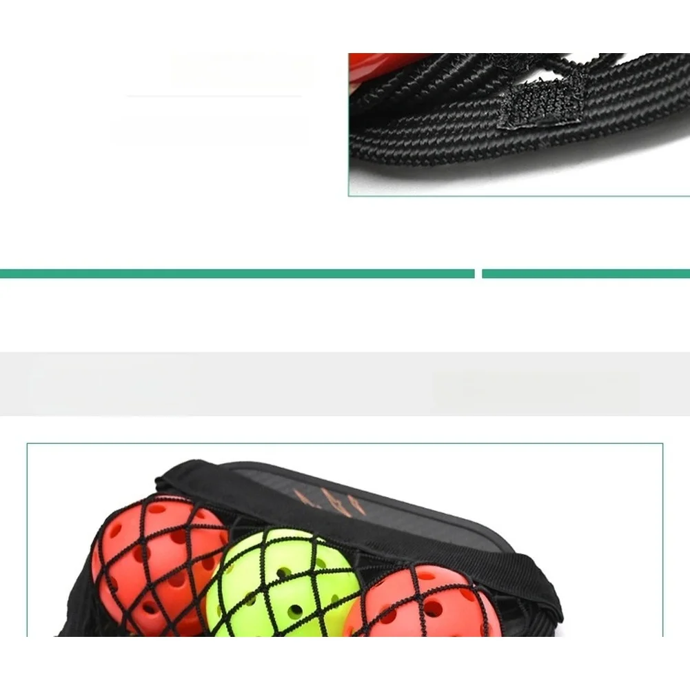 For Pickleball Paddles Paddle Cover Pickleball Mesh Bag For Training Quick-dry Mesh Secure Buckle Closure Elastic Paddle Straps