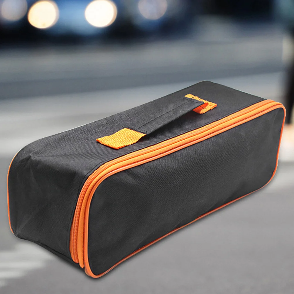 

2pcs Vacuum Cleaner Storage Bag Black Widened Handle Durable Portable Organizer For Home Car Foldable Tool Case