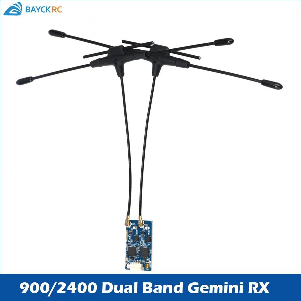 

BAYCK 900MHz 2.4GHz 915M ELRS Dual Band Gemini Receiver ExpressLRS RX TCXO For RC FPV Racing Long Range Drone Fixed Wing