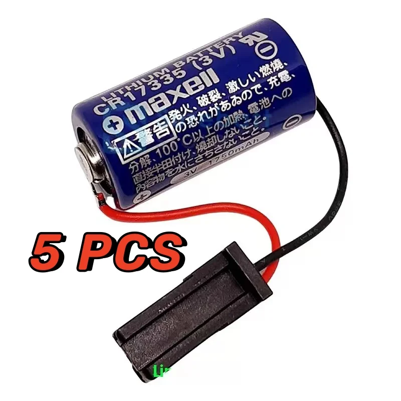 

5PCS New Original CR17335(3V) 3V 1750mAh17335 2/3A PLC Lithium Battery A02b-0309-k102 A98L-0031-0026