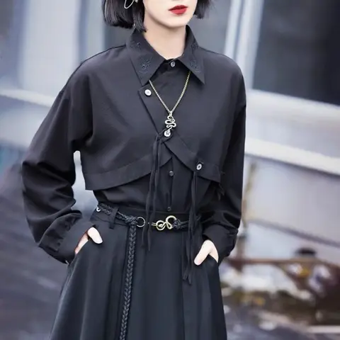 10 best sales asymmetriska herrskjortor - №5