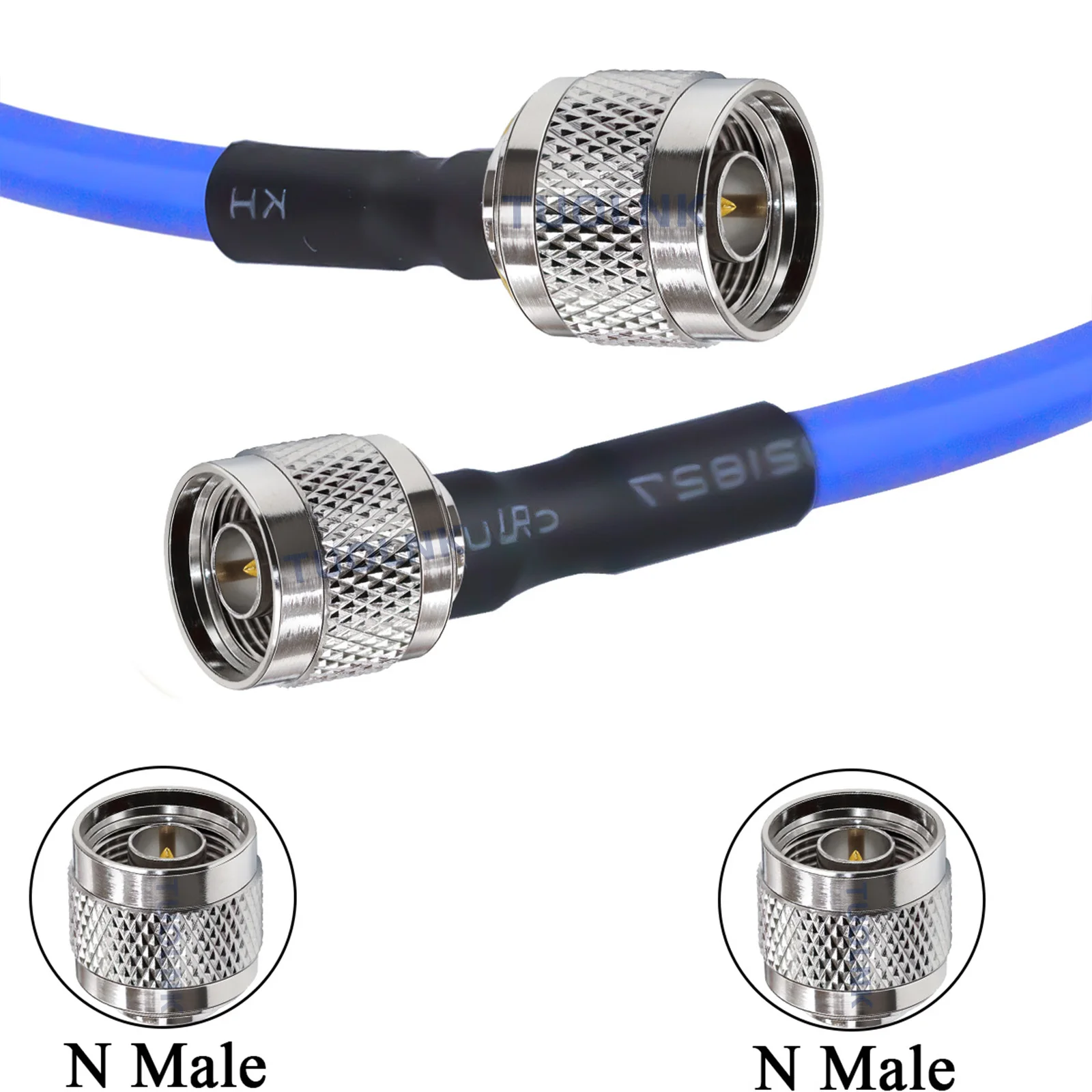 RG402 Cable N Type N Male to N Female Waterproof RF Adapter Cable RG402 Blue Jacket Semi Flexible Low Loss 50 Ohm