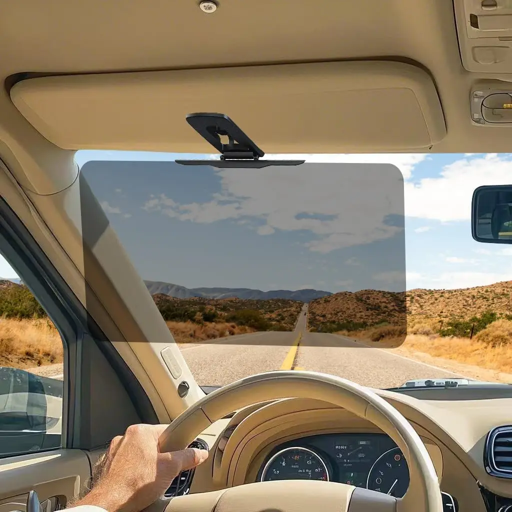 

Polarized Sun Visor Extender for Car Visor Extender Sun Blocker Visor Attachment Sunvisor Extension for Car UV400 Grade Block Gl