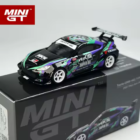 MINIGT 1:64 Toyota GR86 HKS TYPE R 2022 Tokyo Auto Salon MGT Alloy Car Model 1005