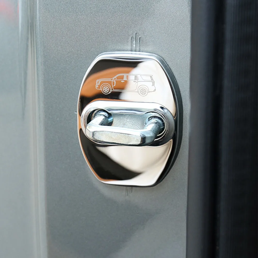 

4 шт. защитная крышка дверного замка для GWM Haval H5 2023-2025, принадлежности для внутренней модификации, крышка из нержавеющей стали, защита от ржавчины