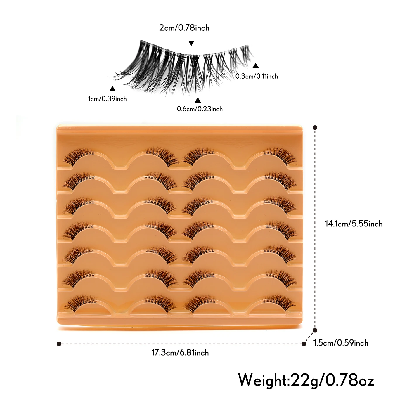 ハーフまつげ自然な見た目のハーフまつげエクステンション耐久性のあるつけまつげ目用簡単なアプリケーションと長持ちする着用